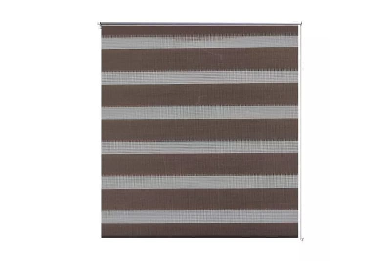 Rullegardiner sebramønstret 120 x 175 cm kaffe - Brun/Transparent - Tekstiler - Gardiner - Rullegardin
