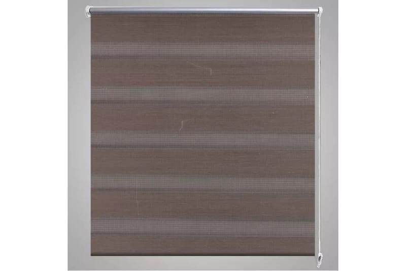 Rullegardiner sebramønstret 120 x 175 cm kaffe - Brun/Transparent - Tekstiler - Gardiner - Rullegardin