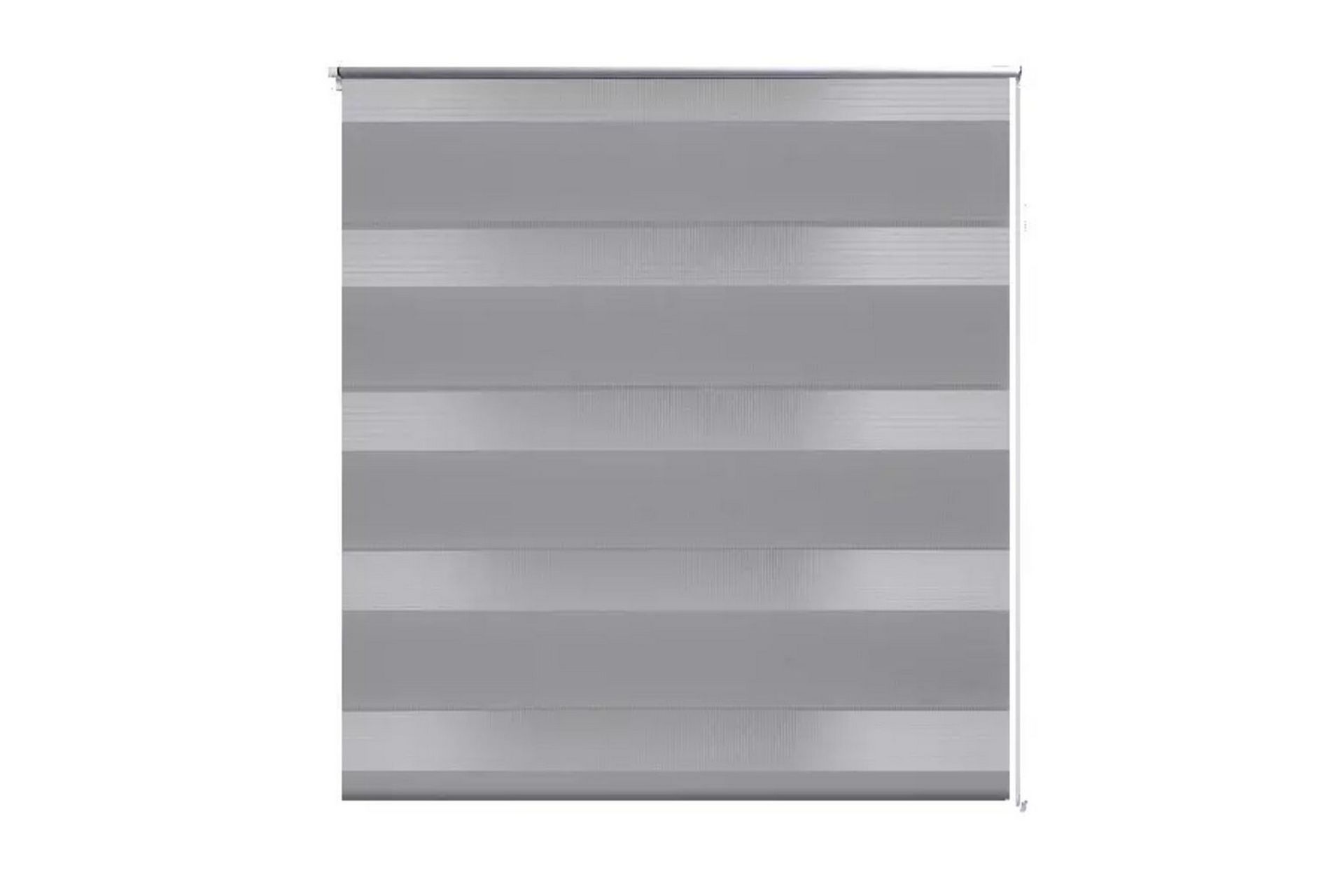 Rullegardiner sebramønstret 70 x 120 cm grå - Grå/Transparent - Tekstiler - Gardiner - Rullegardin