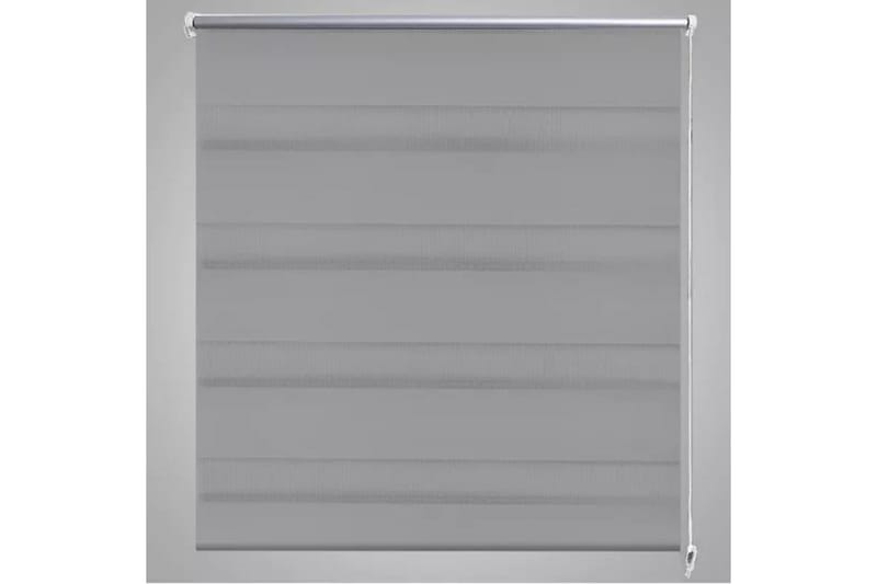 Rullegardiner sebramønstret 70 x 120 cm grå - Grå/Transparent - Tekstiler - Gardiner - Rullegardin