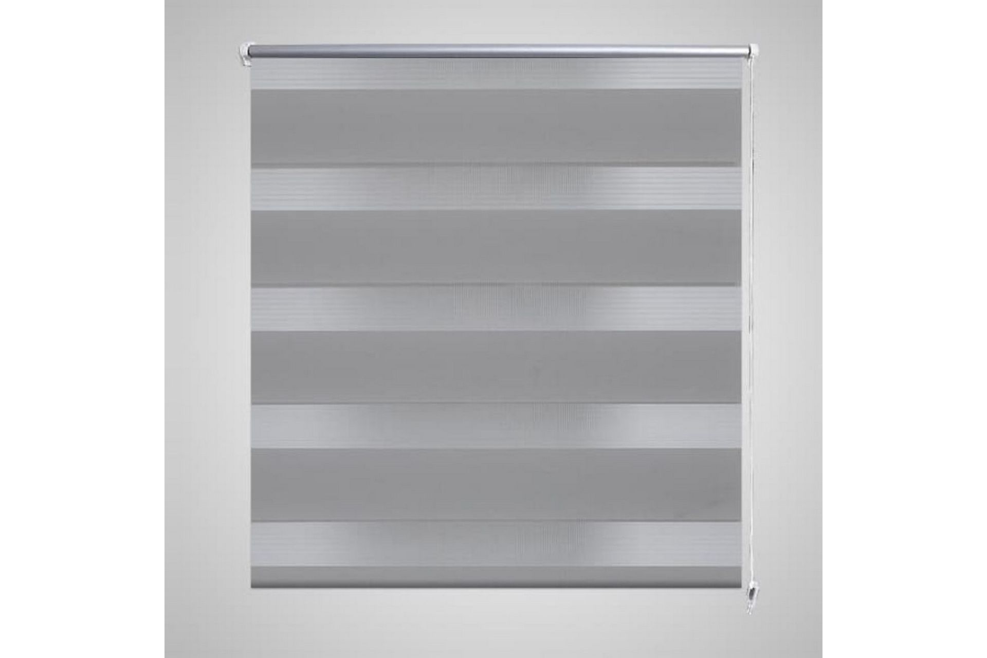 Rullegardiner sebramønstret 70 x 120 cm grå - Grå/Transparent - Tekstiler - Gardiner - Rullegardin