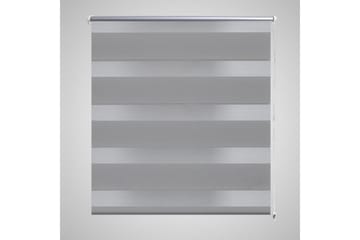 Rullegardiner sebramønstret 70 x 120 cm grå - Grå/Transparent - Tekstiler - Gardiner - Rullegardin