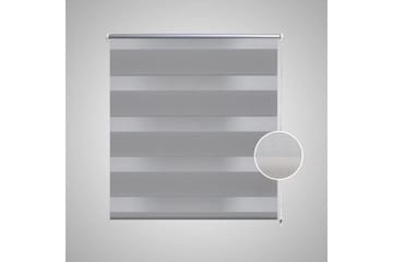 Rullegardiner sebramønstret 70 x 120 cm grå - Grå/Transparent - Tekstiler - Gardiner - Rullegardin