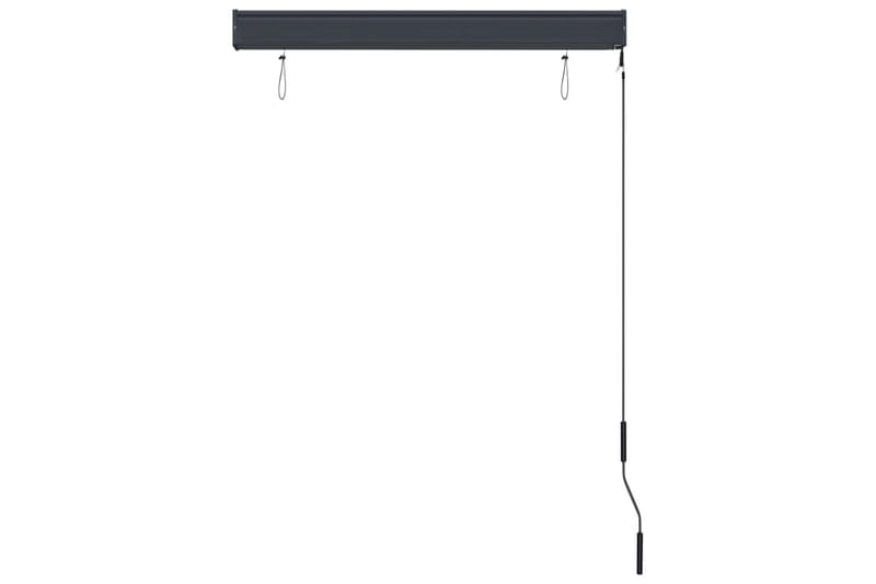 Utendørs rullegardin 100x250 cm blå og hvit - Blå - Tekstiler - Gardiner - Rullegardin