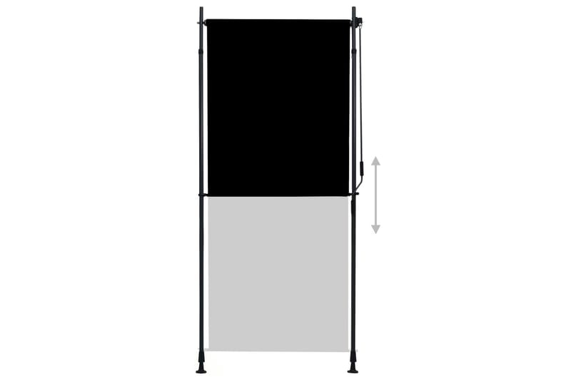 Utendørs rullegardin 100x270 cm antrasitt - Grå - Tekstiler - Gardiner - Rullegardin