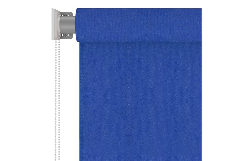 Utendørs rullegardin 120x140 cm blå HDPE - Blå - Rullegardin