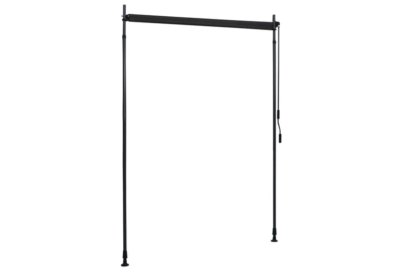 Utendørs rullegardin 150x270 cm antrasitt - Grå - Tekstiler - Gardiner - Rullegardin