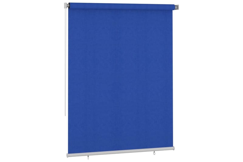 Utendørs rullegardin 180x230 cm blå HDPE - Blå - Rullegardin