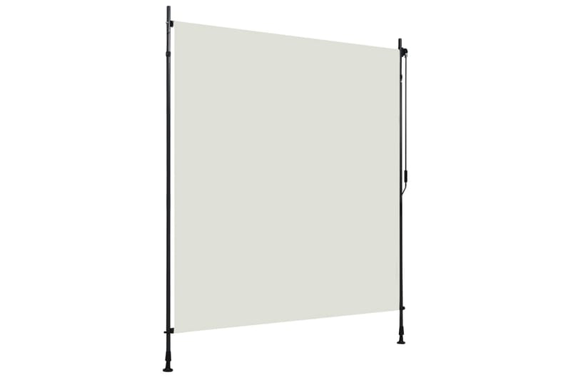 Utendørs rullegardin 200x270 cm kremhvit - Krem - Tekstiler - Gardiner - Rullegardin