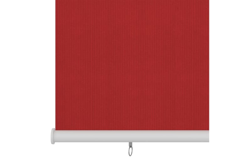 Utendørs rullegardin 60x140 cm rød HDPE - Rød - Tekstiler - Gardiner - Rullegardin