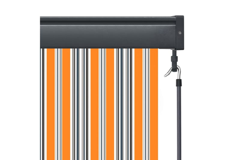 Utendørs rullegardin 60x250 cm gul og blå - Gul - Tekstiler - Gardiner - Rullegardin
