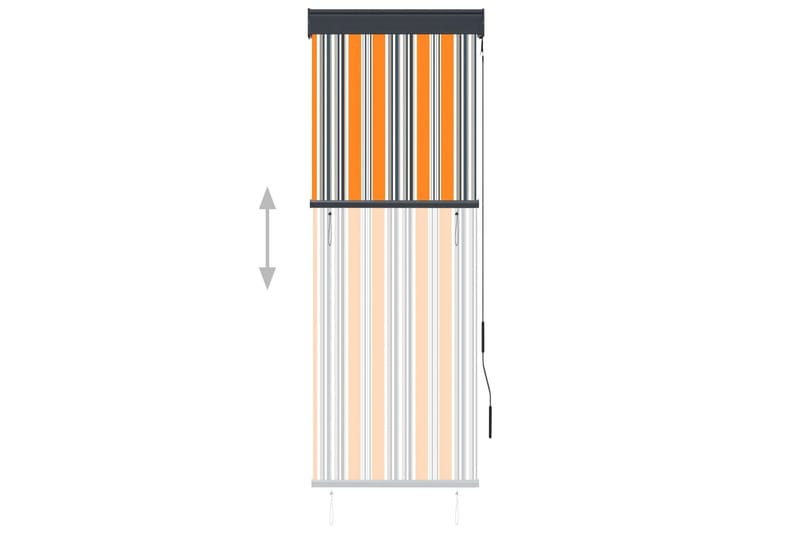 Utendørs rullegardin 60x250 cm gul og blå - Gul - Rullegardin