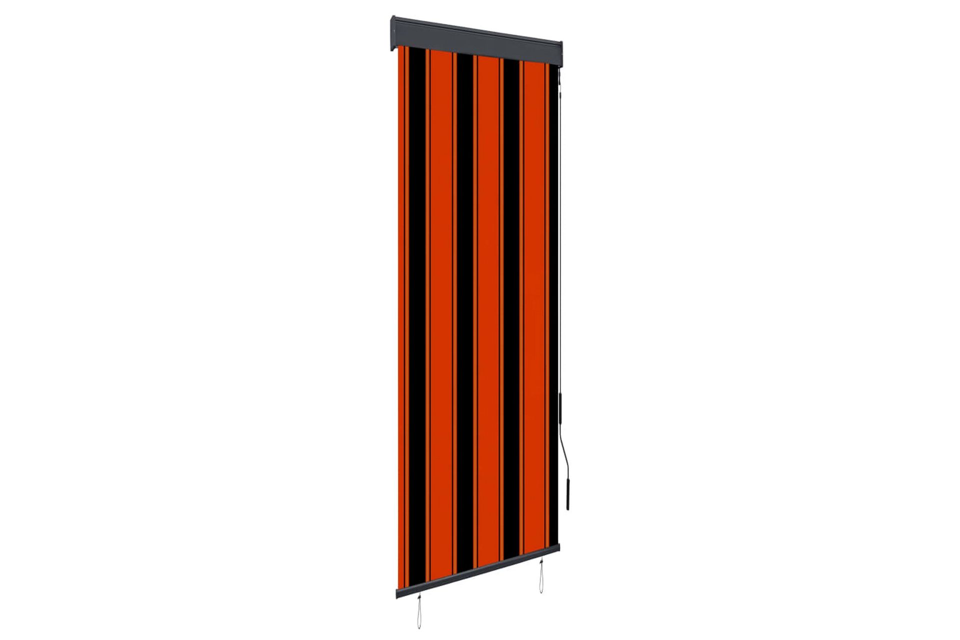 Utendørs rullegardin 60x250 cm oransje og brun - Oransj - Tekstiler - Gardiner - Rullegardin
