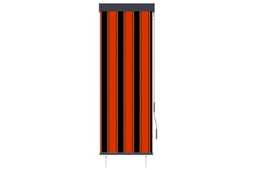 Utendørs rullegardin 60x250 cm oransje og brun - Oransj - Tekstiler - Gardiner - Rullegardin