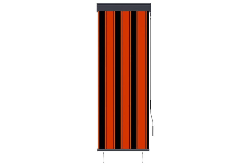 Utendørs rullegardin 60x250 cm oransje og brun - Oransj - Tekstiler - Gardiner - Rullegardin