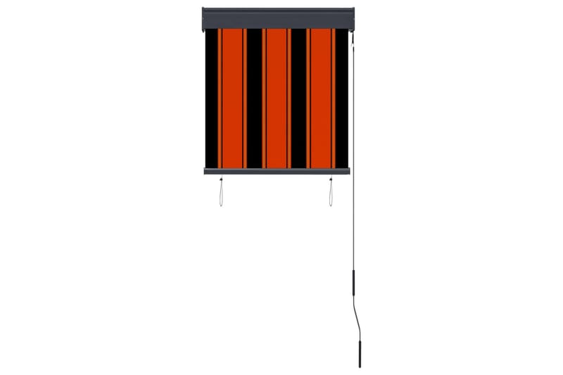 Utendørs rullegardin 60x250 cm oransje og brun - Oransj - Tekstiler - Gardiner - Rullegardin