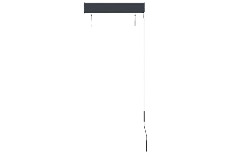 Utendørs rullegardin 60x250 cm oransje og brun - Oransj - Tekstiler - Gardiner - Rullegardin