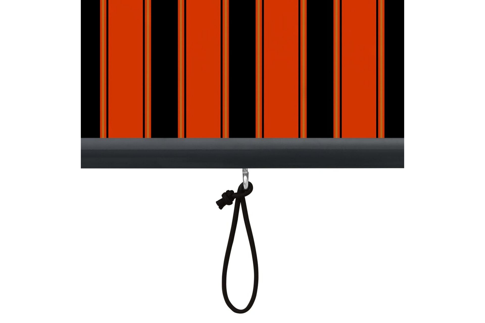 Utendørs rullegardin 60x250 cm oransje og brun - Oransj - Tekstiler - Gardiner - Rullegardin