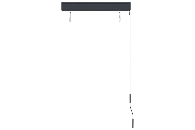 Utendørs rullegardin 80x250 cm blå og hvit - Blå - Tekstiler - Gardiner - Rullegardin