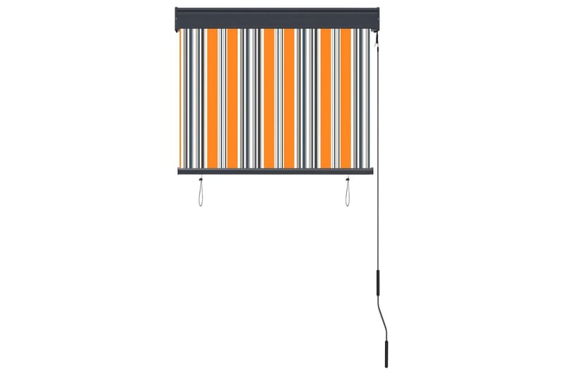 Utendørs rullegardin 80x250 cm gul og blå - Gul - Tekstiler - Gardiner - Rullegardin
