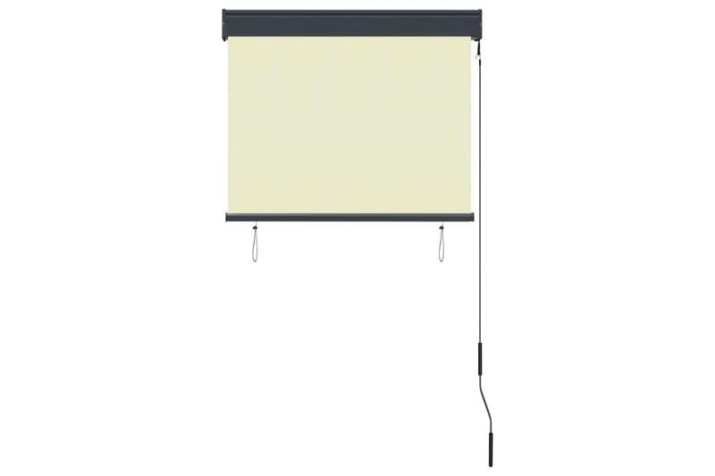 Utendørs rullegardin 80x250 cm kremhvit - Krem - Tekstiler - Gardiner - Rullegardin