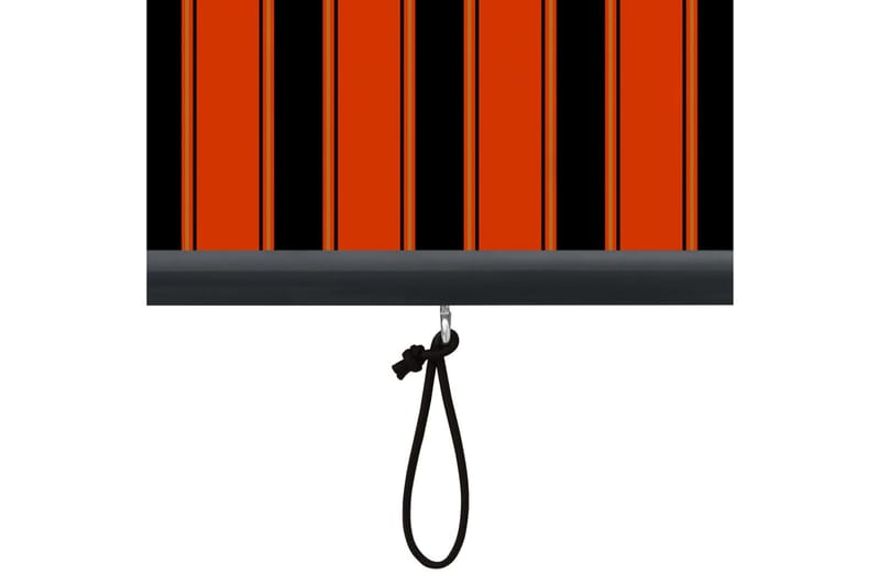 Utendørs rullegardin 80x250 cm oransje og brun - Oransj - Tekstiler - Gardiner - Rullegardin