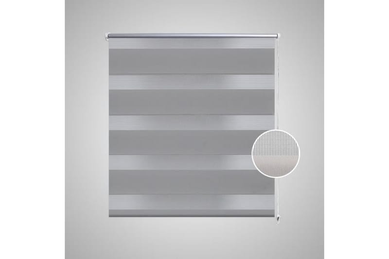 Zebra Gardiner 100 x 175 cm Grå - Grå/Transparent - Tekstiler - Gardiner - Rullegardin