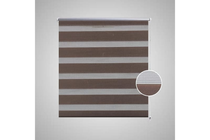 Zebra Gardiner 50 x 100 cm Kaffe Farge - Brun/Transparent - Tekstiler - Gardiner - Rullegardin