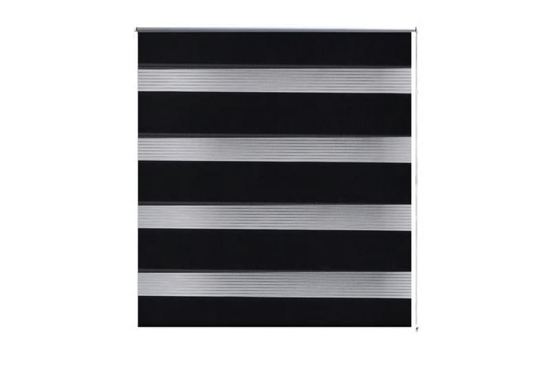 Zebra Gardiner 60 x 120 cm Svart - Svart/Transparent - Rullegardin