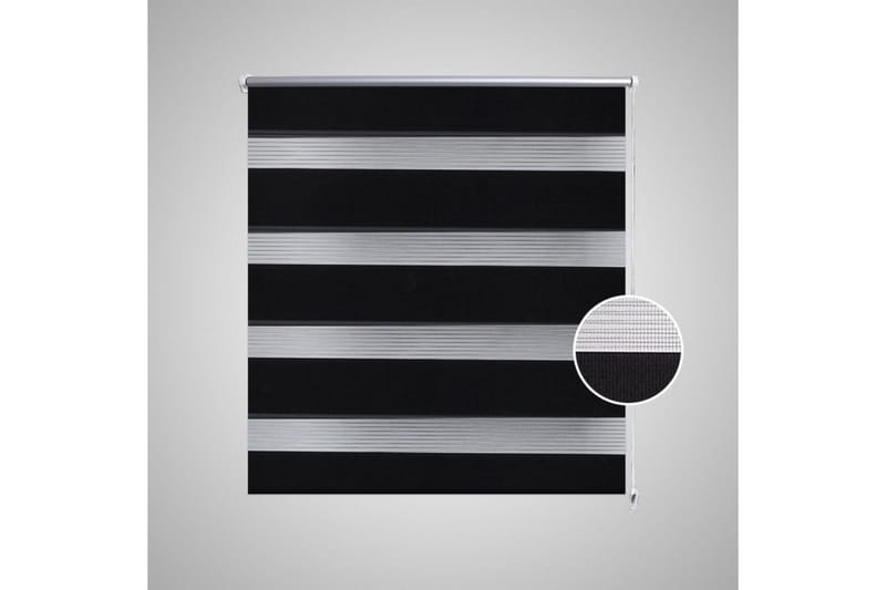 Zebra Gardiner 60 x 120 cm Svart - Svart/Transparent - Rullegardin