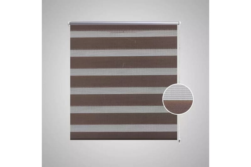 Zebra Gardiner 70 x 120 cm Kaffe Farge - Brun/Transparent - Tekstiler - Gardiner - Rullegardin