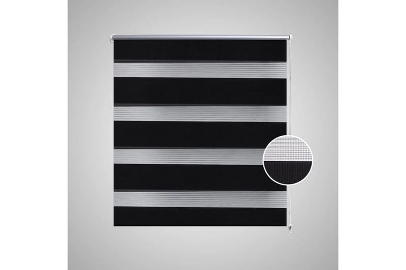 Zebra Gardiner 70 x 120 cm Svart - Svart/Transparent - Tekstiler - Gardiner - Rullegardin