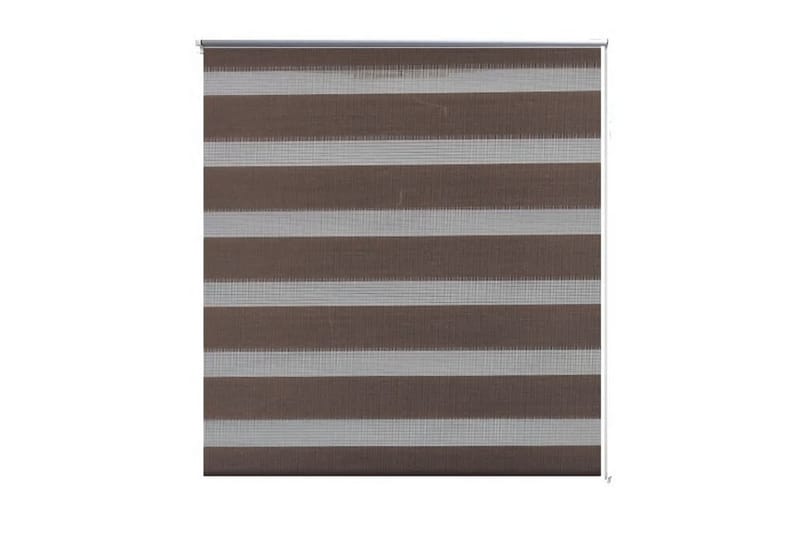 Zebra Gardiner 80 x 150 cm Kaffe Farge - Brun/Transparent - Rullegardin