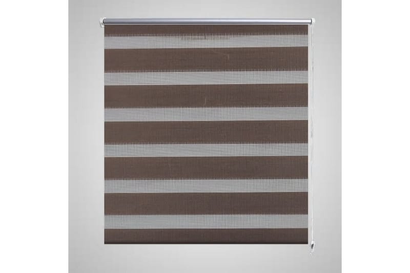 Zebra Gardiner 80 x 150 cm Kaffe Farge - Brun/Transparent - Tekstiler - Gardiner - Rullegardin