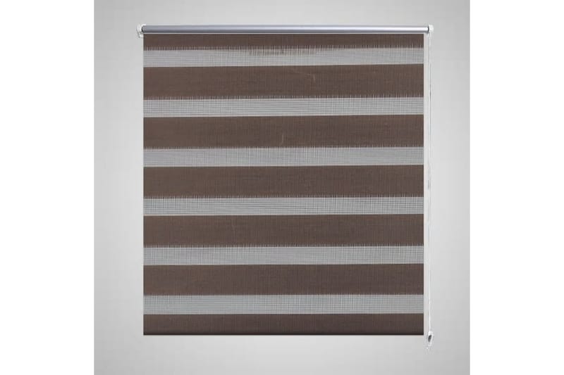Zebra Gardiner 80 x 150 cm Kaffe Farge - Brun/Transparent - Rullegardin
