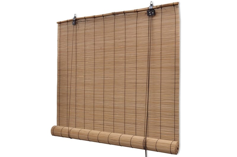 Rullegardiner brun bambus 150x220 cm - Brun - Tekstiler - Gardiner - Rullegardin