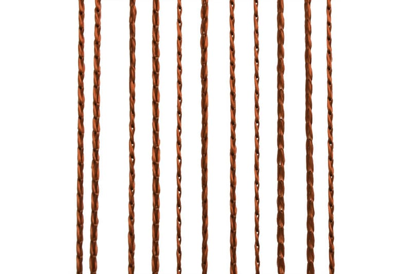 Trådgardiner 2 stk 100x250 cm brun - Brun - Mørkleggingsgardin