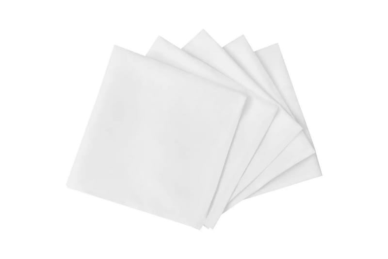 100 Middags servietter hvit 50 x 50 cm - Hvit - Tøyservietter - Kjøkkentekstiler