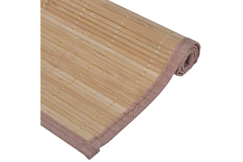 6 Bambus kuvertbrikker 30 x 45 cm, brun - Brun - Bordbrikke - Kjøkkentekstiler