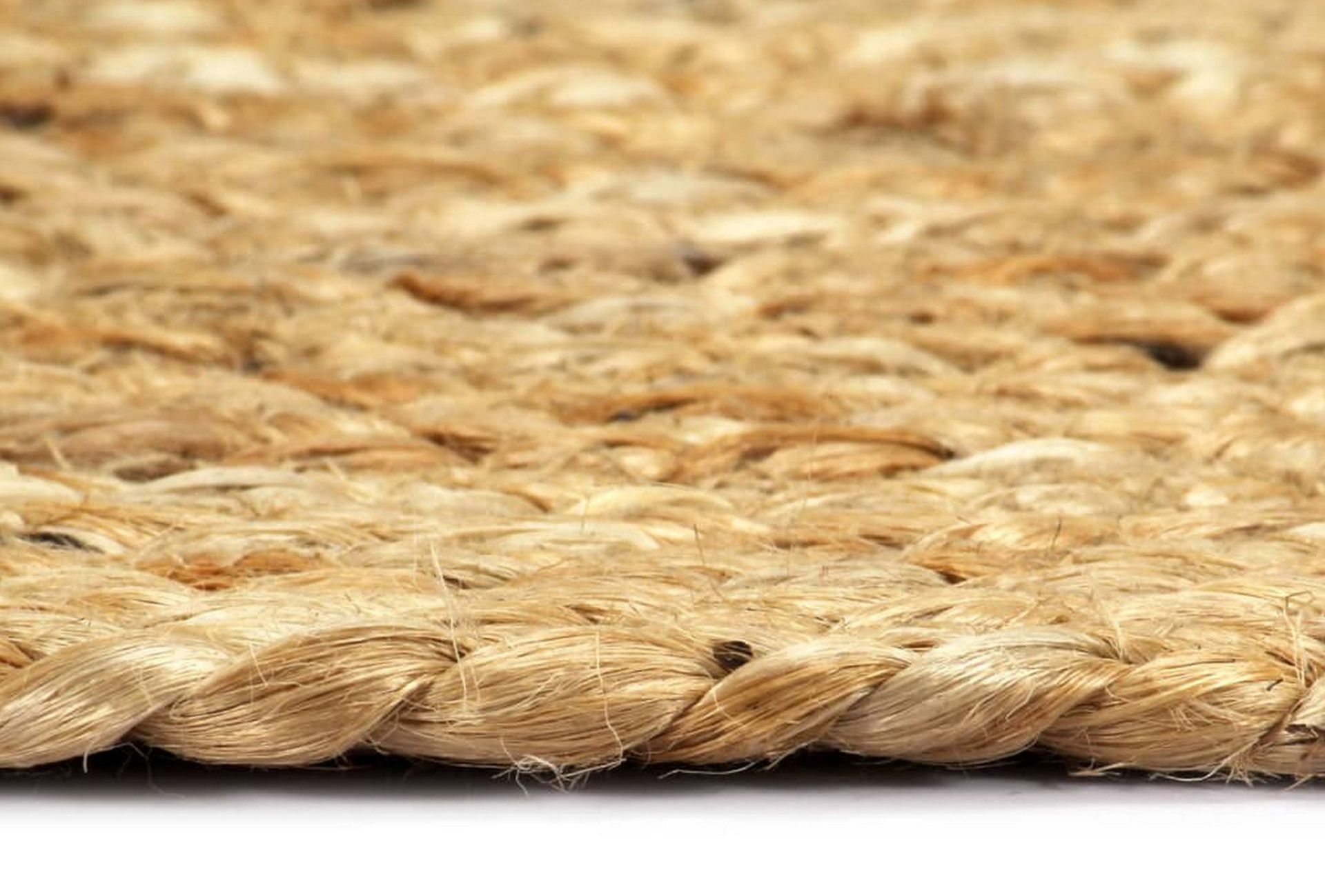 Bordmatter 4 stk vanlig naturell 38 cm rund jute - Tekstiler - Kjøkkentekstiler