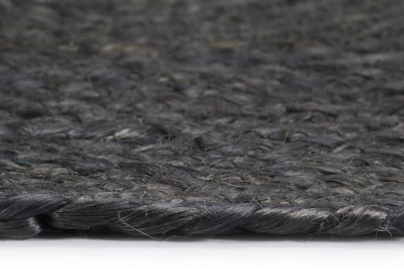 Bordmatter 6 stk ren mørk grå 38 cm rund jute - Tekstiler - Kjøkkentekstiler