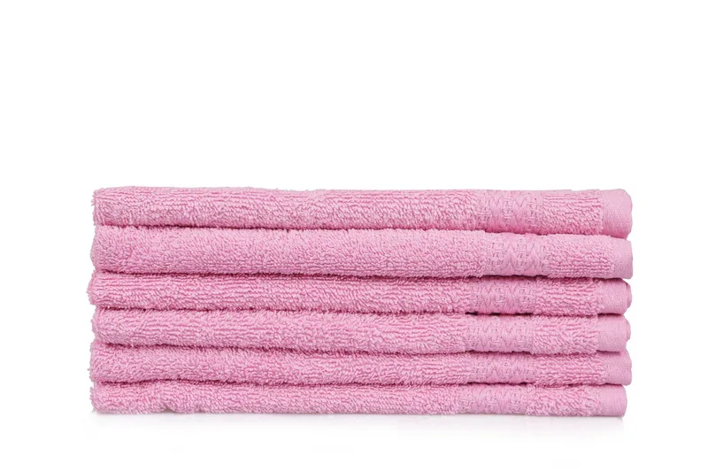 Hobby Håndkle 30x50 cm 6-pk - Rosa - Tekstiler - Tekstiler baderom - Håndklær