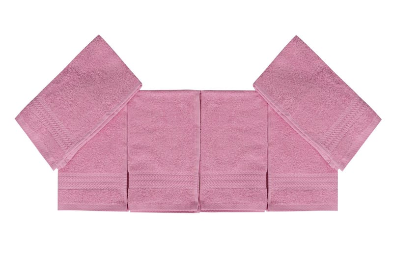 Hobby Håndkle 30x50 cm 6-pk - Rosa - Tekstiler - Tekstiler baderom - Håndklær