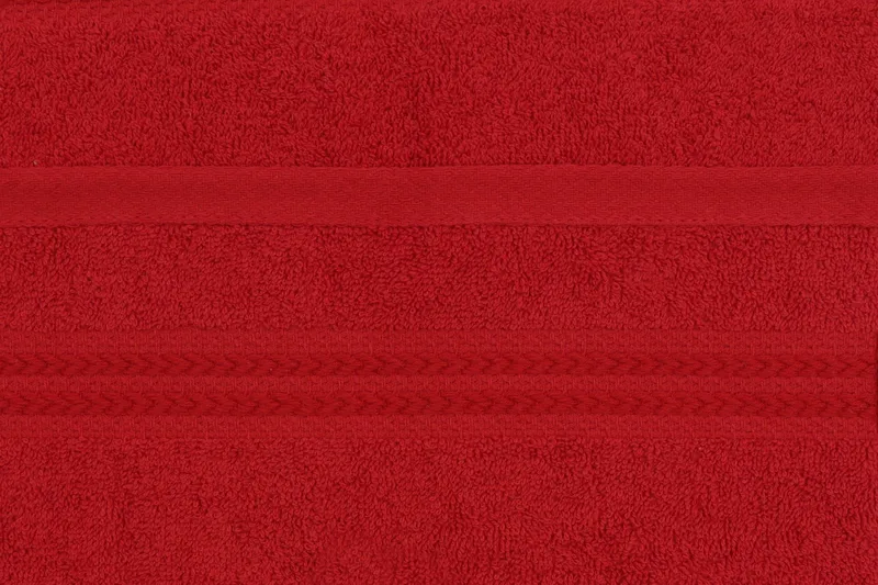 Hobby Håndkle 30x50 cm 6-pk - Rød - Tekstiler - Tekstiler baderom - Håndklær
