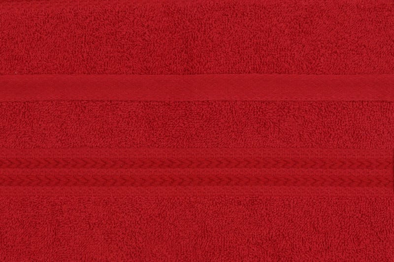 Hobby Håndkle 30x50 cm 6-pk - Rød - Tekstiler - Tekstiler baderom - Håndklær