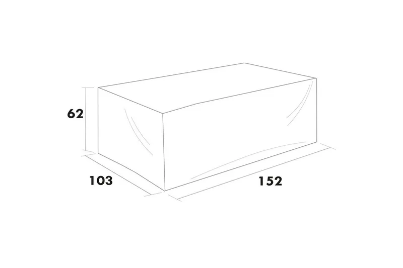 Møbelbeskyttelse sofa Hillerstorp Kungshult 2-seter Svart, undefined