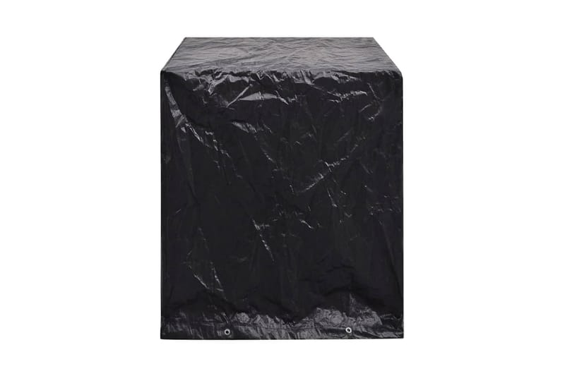 Hagemøbeltrekk til bordtennisbord 2stk 8 maljer 160x55x182cm - Svart - Tekstiler - Møbelstoff - Møbeltrekk