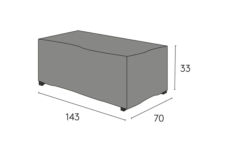 Møbelbeskyttelse Bord Hillerstorp Skagenäs Svart, undefined