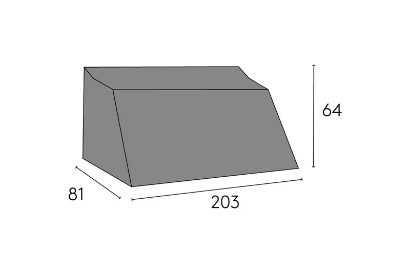 Møbelbeskyttelse sofa Hillerstorp Oxelunda 3-seter Svart, undefined