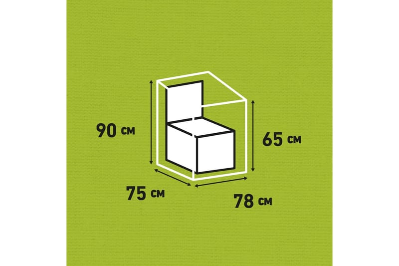 Madison Utendørs stoltrekk 75x78x90cm grå - Tekstiler - Møbelstoff - Møbeltrekk - Stoltrekk